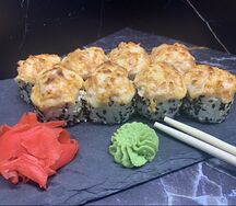 Запечённый с креветкой и беконом