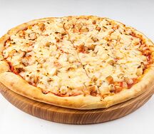 Пицца с курицей и грибами
