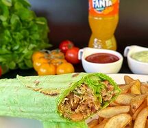 Шпинатный комбо с картофельными дольками