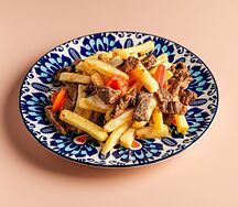 Картофель фри с мясом