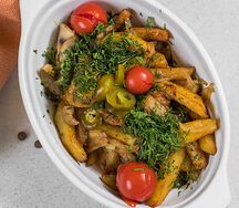 Картофель, обжаренный с грибами