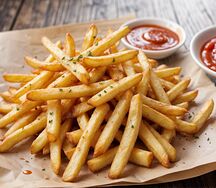 Картошка фри с соусом 