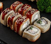 Филадельфия Luxury с креветкой и угрём
