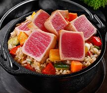Тяхан с тунцом и овощами