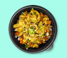 Оякидон с креветками и кальмаром