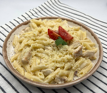 Макароны с курочкой и сыром