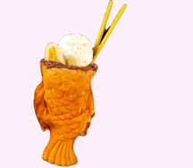  Тайяки с кремом, нутеллой и бананом 