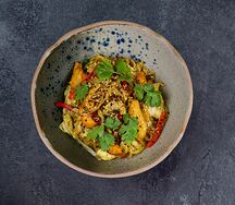 Рисовая лапша с креветками