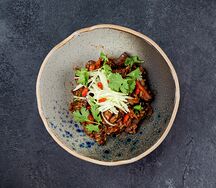 Жареный рис с говядиной