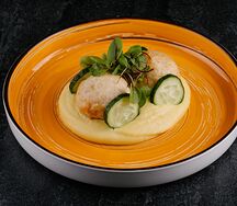 Сливочные котлетки с картофельным пюре