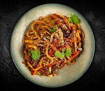 Wok с говядиной чили