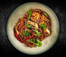 Соба с морепродуктами 