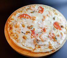 Пицца с морепродуктами