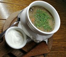 Суп с лесными грибами