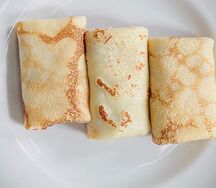 Блинчики с ветчиной и сыром