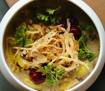 Ньокки с уткой и грибным соусом