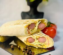 Хот-дог в лаваше 3 сосиски
