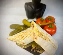 Хот-дог в лаваше 2 сосиски