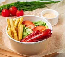 Ланч-бокс с колбасками