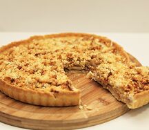 Английский крамбл с яблоком на песочном тесте
