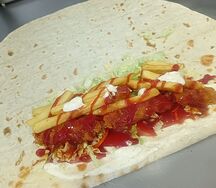 Шаурма с креветками 