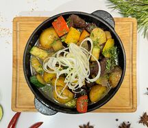 Сливочная сковородка с говядиной