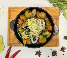 Сливочная сковородка с курицей
