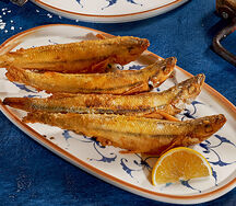 Хрустящая жареная корюшка