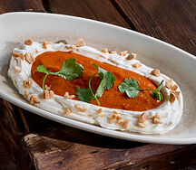 Сюзьма с пюре из печеного перца