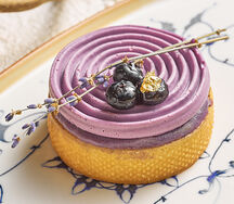 Тарт черничный франжипан