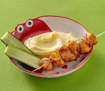 Куриный шашлычок с картофельным пюре