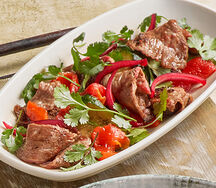 Мраморная говядина с маринованным перцем