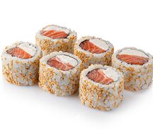 Ролл с лососем и сливочным сыром