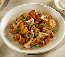 Картофель беби с грибами