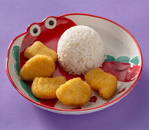 Куриные наггетсы с отварным рисом