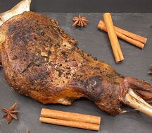 Баранья нога из печи