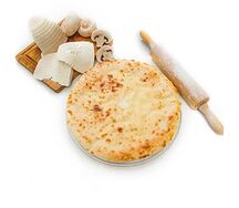 Пирог с сыром и грибами