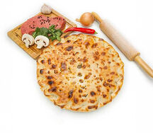 Пирог с мясом и грибами