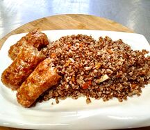 Гречка + свиной люля