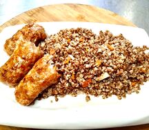 Люля-кебаб из баранины с гречкой