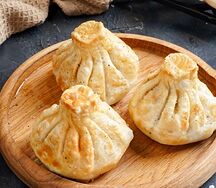 Хинкали с бараниной жареные