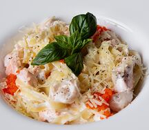 Феттуччине с морепродуктами