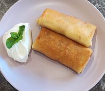 Блины с творогом