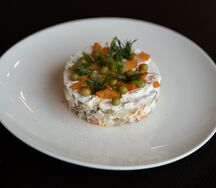 Оливье с курицей