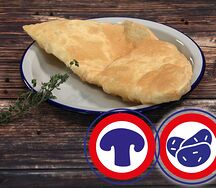 Чебурек с картофелем и грибами