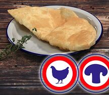Чебурек с курицей и шампиньонами