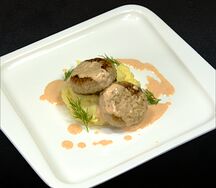Домашние куриные котлетки с пюре