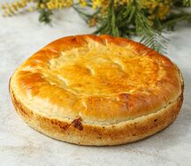 Дрожжевой пирог с мясом