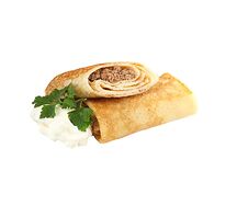 Блинчики с мясом и сметаной