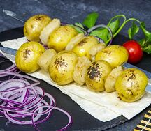 Молодой картофель с курдюком